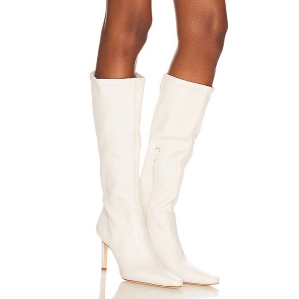 Camila Coelho Cara Boot in Ivory Neutral Size 8